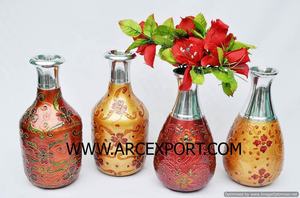 Lot de 4 vases et pots à fleurs de décoration moderne en métal de première qualité Vases à fleurs d'intérieur pour la meilleure vente - Product Image 2