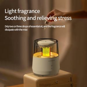 320ml <b>Portable</b> Electric Humidifier Raindrop Aroma Diffuser with LED Light Ultrasonic for Car & Household Use Plastic - Product Image 4