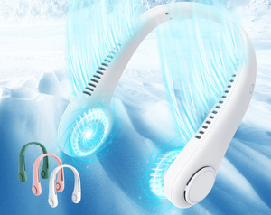 Wholesale 2025 New Arrivals Wearable Neck <b>Fan</b> for Outdoor Hot Selling Rechargeable <b>Mini</b> <b>Usb</b> Portable Cooling - Product Image 4