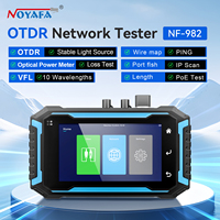 NOYAFA NF-982 Probador de Fibra Óptica OTDR Multifunción con Fuente de Luz OPM VFL y Prueba de Cable de Red PoE