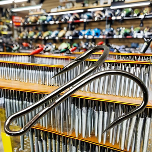 8238 Thép Carbon Cao Móc Đôi Thu Hút <span class=keywords><strong>90</strong></span> Độ Ếch Móc Cho Nước mặn Câu Cá Dòng Sông Nhắm Mục Tiêu Nước mặn Cá Loài - Product Image 6