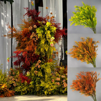 Branche de saule artificielle peinte or pour arrangement floral de mariage, verdure pour décoration de salle de mariage, style forêt, décoration de lieu événementiel