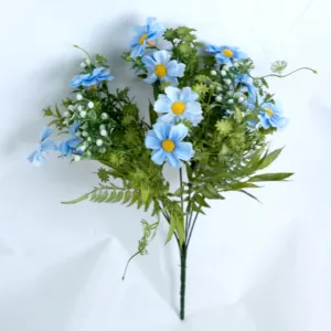 Artificial Flowers Wildflowers Silk Daisy Spring Fake Daisies Decoration Summer UV Resistant Colorful