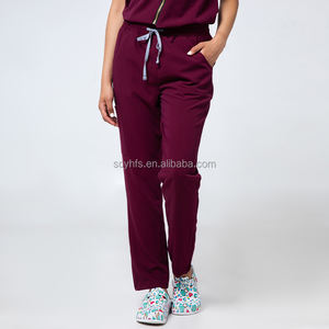 Set Medico da Donna YH <span class=keywords><strong>in</strong></span> 2 Pezzi, Divisa Elasticizzata con Pantaloni Jogger, Tessuto Intrecciato per Dentisti, Infermieri e Personale Ospedaliero - Product Image 6