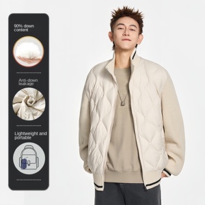Nueva Chaqueta de Plumón para Hombre, Ligera, Elegante, Cálida, Chaqueta de Plumón de Pato, Chaqueta de Piloto Personalizable - Product Image 2