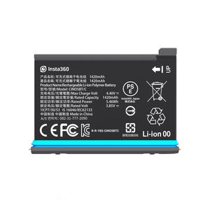 ONE X2 Batería 1420mAh Batería de carga rápida para <span class=keywords><strong>Insta</strong></span> <span class=keywords><strong>360</strong></span> One <span class=keywords><strong>X</strong></span> <span class=keywords><strong>2</strong></span> Accesorios de cámara de acción - Product Image 1