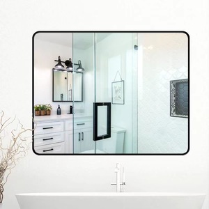 <span class=keywords><strong>80x100</strong></span> Rectangle en alliage d'aluminium <span class=keywords><strong>cadre</strong></span> tenture murale salle de bain miroir rustique ferme décor à la maison nouveau 2025 livraison directe en gros - Product Image 6
