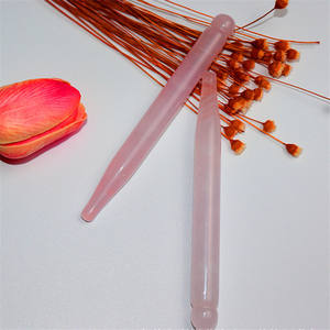 Naturstein weißer Jade-Augenmassage-Stift Kristall Mineral Schönheits-Akupunktur-Stick Gesicht Kopf Gua Sha Werkzeug für Heilung Hautpflege - Product Image 4