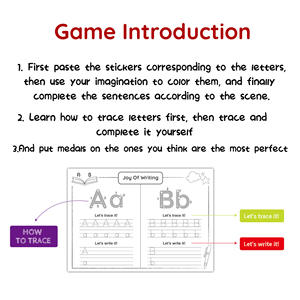 Custom Trace Letters Montessori Workbook Handwriting Practice Worksheets educación temprana alfabeto Workbook libro para colorear - Product Image 3