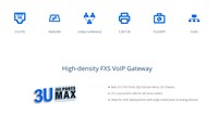 具有96/144/196/312 FXS端口的高密度模拟VoIP网关，用于通信和网络