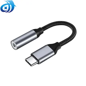 뜨거운 판매 DAC Hifi 유형 C 3.5mm 여성 케이블 Aux 오디오 이어폰 잭 USB C 전화 오디오 어댑터