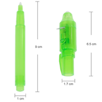 Lot de 8 stylos à encre invisible Top Secret UV pour enfants, cartes d'animaux magiques, sacs-cadeaux pour la classe