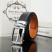 Ceinture en cuir véritable pour hommes de luxe de vente chaude avec boucle en alliage durable Ceintures en plastique PU de style décontracté de concepteur unique de luxe chaud