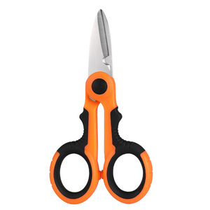 Fishing Shears Serrated Stainless Steel 14.3cm Red Multi-functional Cutting <b>Tool</b> For Freshwater Fishing - Product Image 2