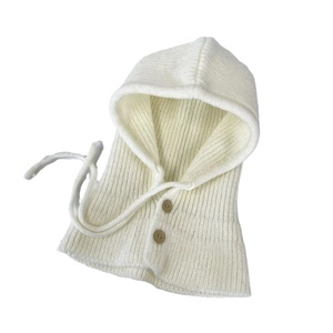 Phụ nữ mềm mại phụ nữ Acrylic dệt kim trượt tuyết mặt nạ Balaclava <span class=keywords><strong>snood</strong></span> với chuỗi điều chỉnh và nút - Product Image 2