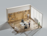 LOGICDATA ODM OEM Table de bureau ergonomique mobile pliable à 2 pieds, hybride agile, réglable en hauteur par colonne INLINE