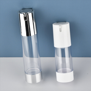 15Ml 30Ml 50Ml Luxe Plastic Doorzichtige + Zilveren Bb-Crèmeflessen Met Lege Airless Cosmetische Serum Huidverzorgingspompfles - Product Image 1