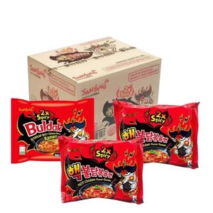 Nouilles coréennes instantanées extrêmement épicées au poulet, 2x plus piquantes, saveur ardente, repas prêt à consommer, fournisseur en gros pour l'exportation - Product Image 1