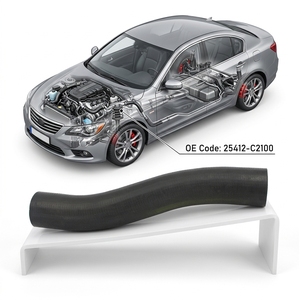 Tuyau inférieur de <span class=keywords><strong>radiateur</strong></span> EPDM de qualité supérieure, directement de l'usine, 25412-C2100, tuyau de refroidissement OEM pour Hyundai Sonata LF 2015-2019 - Product Image 2