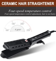 Lisseur à cheveux vapeur professionnel, Mini peigne en céramique, brosse pour cheveux, lisseur à vapeur, personnalisé, 1 pièce
