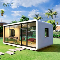 Maisons préfabriquées de luxe modernes, maison-capsule Apple Pod, maison-capsule extérieure, cabane mobile, logement en capsule, 5,85 m, 11,5 m, cabane Apple