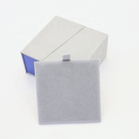 Boîte à bijoux personnalisée, nouveau design, écologique, en papier, à double ouverture, pour pendentif, avec inserts en éponge, pelliculage mat et gaufrage