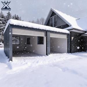 Planos de Garaje Doble de Acero Moderno Canadiense, Resistentes a Huracanes y a la Nieve, 10 pies x 10 pies / 10 pies x 20 pies, Tamaños Personalizables - Product Image 1