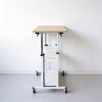 Table relevable multifonctionnelle portable en alliage d'aluminium moderne - Pliable pour repas en extérieur, stand de vente et bureau d'ordinateur durable