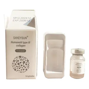 Private Label Remoção de Rugas Humanoid Tipo Colágeno 5mg Mesoterapia Soro Ampola Para Microneedling Anti Rugas Soro De Colágeno