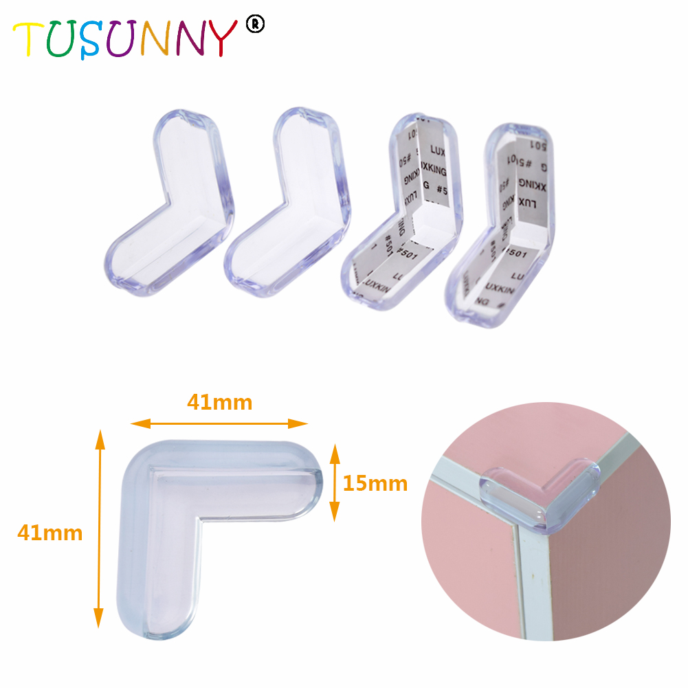 Высокопрочные клейкие ударные абсорбирующие защитные Угловые накладки для мебели безопасности детей, острый защитный уголок для стола