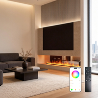 Cheminée électrique atomisante intégrée, contrôle intelligent par application Tuya WIFI, en métal, classe d'efficacité énergétique, humidification pour maison et hôtel