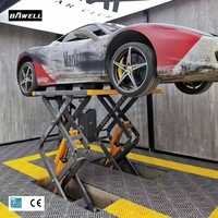 Plataforma Elevadora Hidráulica de Tijera de Cuatro Cilindros de Elevación Completa, Capacidad de 5t para Mantenimiento y Reparación de Automóviles, Baiwo K-388, 24 Meses de Garantía