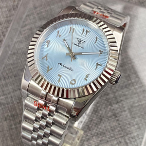 200M étanche acier montre mécanique hommes S NH35 Movt 904L brosse glisse serrure acier bande saphir verre moyen-orient - Product Image 6