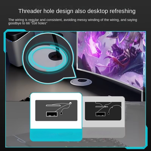 Bàn Máy tính để bàn nhà văn phòng hiện đại Subnet Màu Đỏ thể thao điện tử thép bề mặt sợi Carbon hình chữ K bền đơn giản phòng ngủ sinh viên - Product Image 5