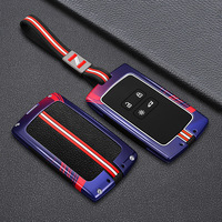 Housse de clé de voiture en alliage de zinc pour Renault Duster Captur Clio Logan Megane 1 2 3 Koleos Scenic Nema Fluence Zoe Accessoires auto