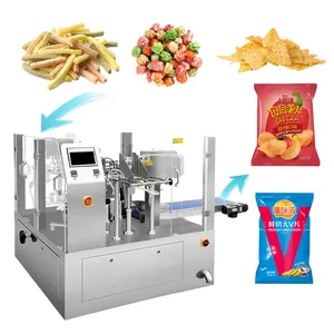 Macchina automatica per imballare i Popcorn con patatine e mais, macchina per imballare gli snack soffiati