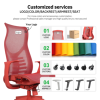 Chaise de bureau ergonomique en maille colorée avec design en arêtes de poisson Silla De Oficina Cadeira De Escritorio Chaise ergonomique Scaun De Birou