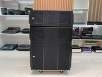 XUNGUAN RM210A+RM118A+ Système de sonorisation professionnel Line Array, enceinte active PA, boîtier en bois étanche pour scène extérieure