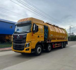 Camion de dragage à jet combiné Yuchai 500HP, réservoir d'eaux usées de 33m³ sur châssis Liuzhou pour le nettoyage des canalisations municipales et le dragage des boues de rivière - Product Image 2
