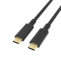 Câble USB certifié USB4.0 Type-C PD 100W 5A à charge rapide avec boîtier métallique et transfert de données pour ordinateur