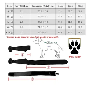 Sepatu bot anjing sol karet, sepatu bot anjing tahan air untuk anjing tidak mudah sobek