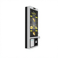 Kiosque de commande en libre-service mural 21,5/23,8/27/32 pouces avec écran tactile, terminal de paiement, système de commande de restaurant, processeur Intel Core