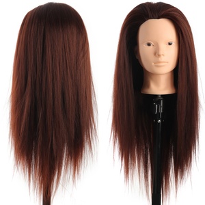 Mannequin de <span class=keywords><strong>tête</strong></span> pour perruque homme en soie de yak <span class=keywords><strong>et</strong></span> cheveux mélangés, résistant aux hautes températures, pour la pratique <span class=keywords><strong>et</strong></span> l'enseignement de la coiffure, de la permanente <span class=keywords><strong>et</strong></span> de la coupe - Product Image 3