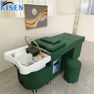 KISEN Cama de Spa Japonesa Moderna y Lujosa para Salones, con Plomería, para Lavado de Cabello y Masajes, Diseño Ergonómico para Belleza - Product Image 6