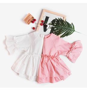 Nueva Moda: Blusas con Mangas con Volantes de Diseño Occidental para Niñas en el Mercado Chino - Product Image 1