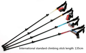 Alpenstocks 7075 havacılık alüminyum teleskop yürüyüş bastonu kendini savunma yürüyüş yürüyüş çubukları yürüyüş sopaları - Product Image 5