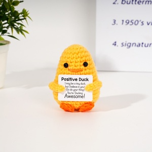 Handmade Crochet khẳng định thẻ Búp bê đồ chơi may dệt đồ chơi hỗ trợ cảm xúc dệt vải động vật tích cực tay - Product Image 3