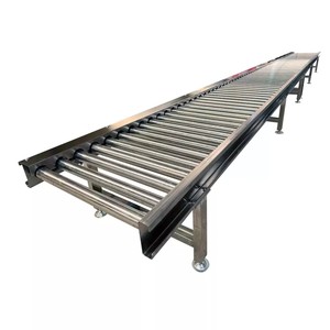 Karton/oluklu kutu taşıma hattı için ağır yükleme gücü karbon çelik makaralı konveyör paslanmaz çelik endüstriyel makine - Product Image 1