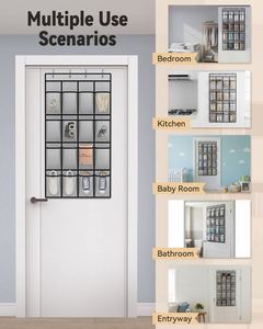 Heavy-Duty 16 Large Breathable Pockets Over Door <b>Shoe</b> Rack, for Entryway Closet & Bedroom Storage Organization - Product Image 4