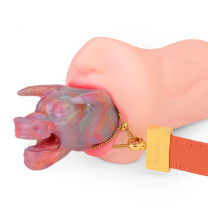 Bavaglio dal design unico a forma di Bondage, Sex Toy Premium per adulti color Neon, bavaglio di sicurezza in Silicone per trattenere la bocca - Product Image 2